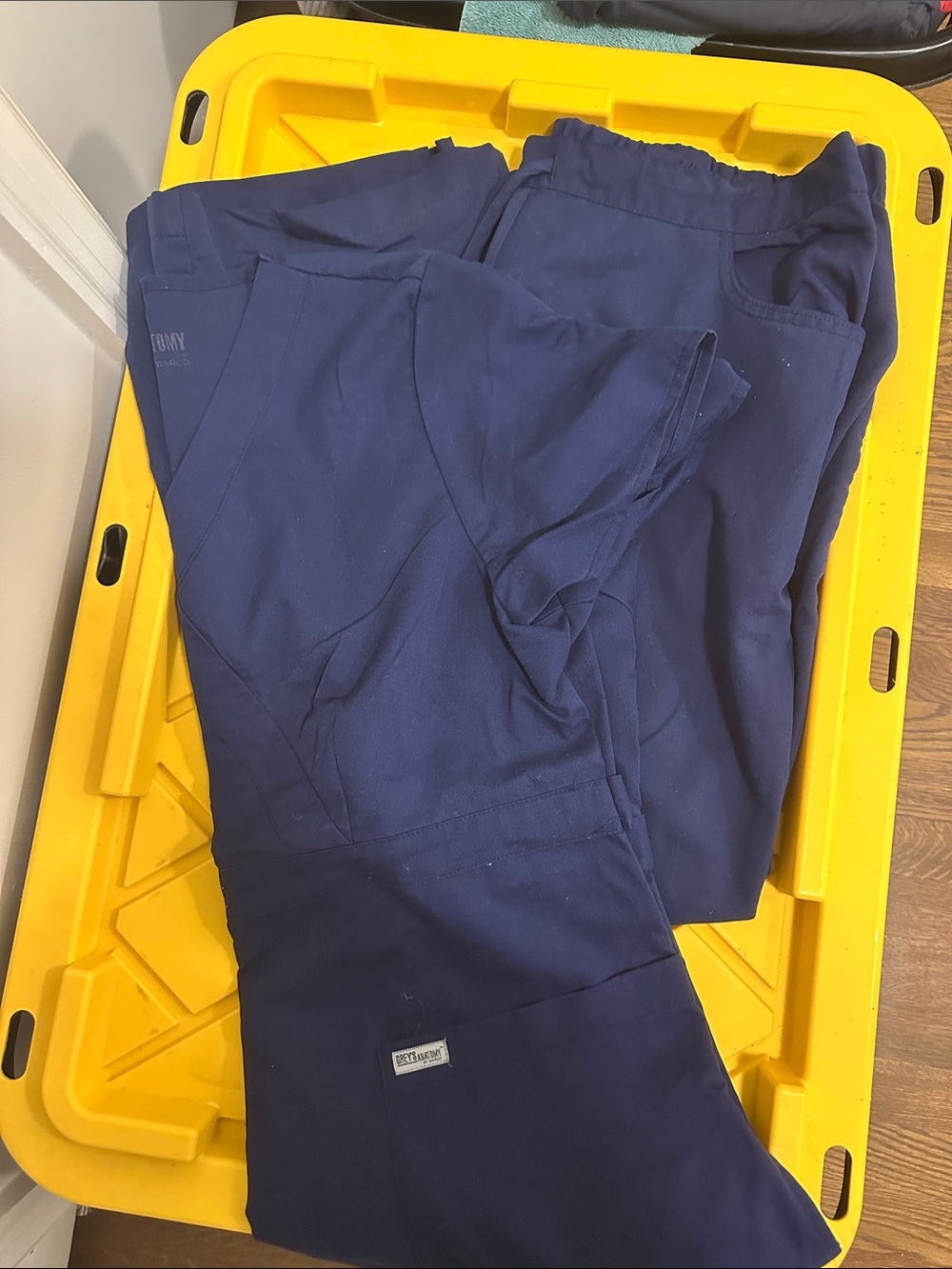 Women’s Grey’s Anatomy navy scrub set